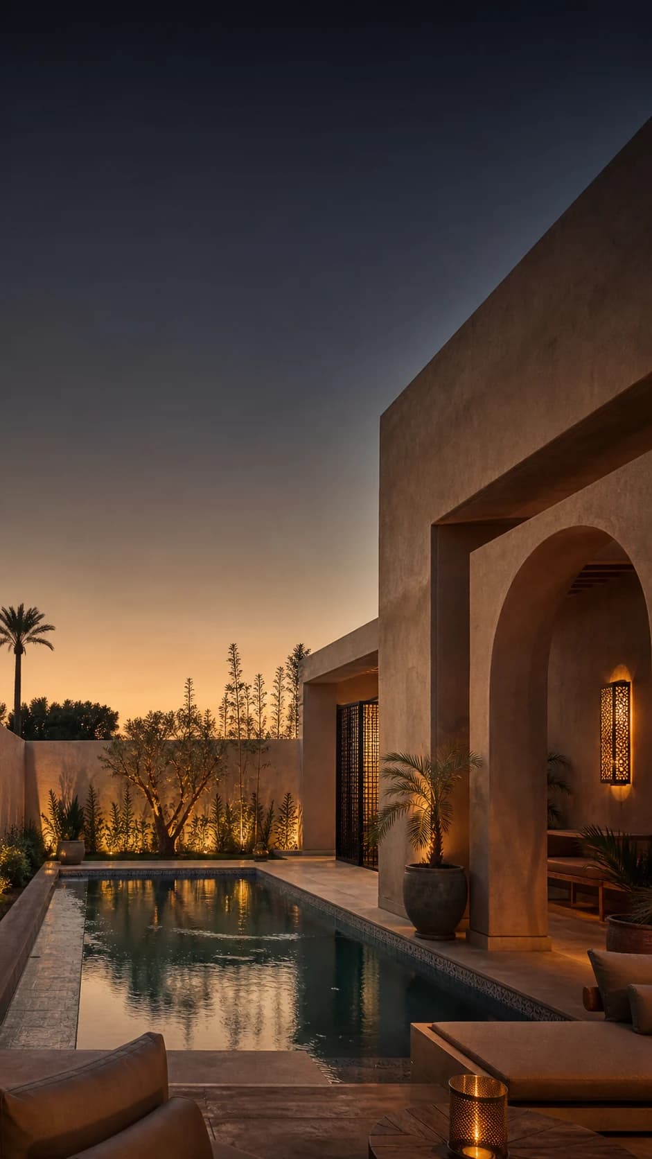 Villa contemporaine marocaine pensée pour un projet architectural